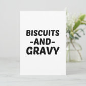 BISCUITS AND GRAVY (2) KAART (Staand voorkant)