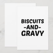 BISCUITS AND GRAVY (2) KAART (Voorkant / Achterkant)