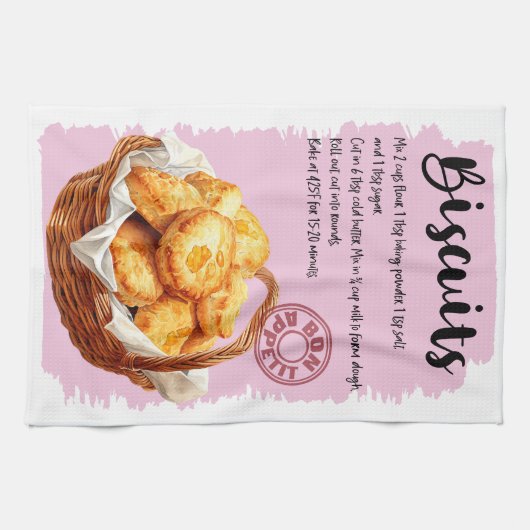 Biscuits bakrecept theedoek (Horizontaal)