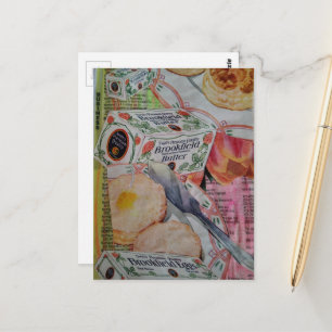 biscuits boter eieren Collage  Briefkaart