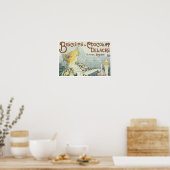 Biscuits & Chocolat Delacre Vintage Ad Poster (Keuken)