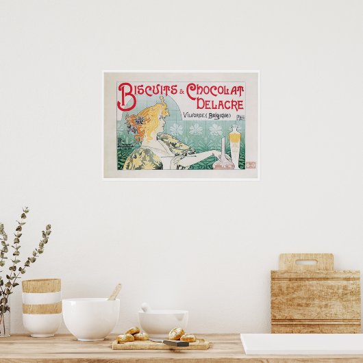 Biscuits Chocolate  Food and Art Poster (Keuken)