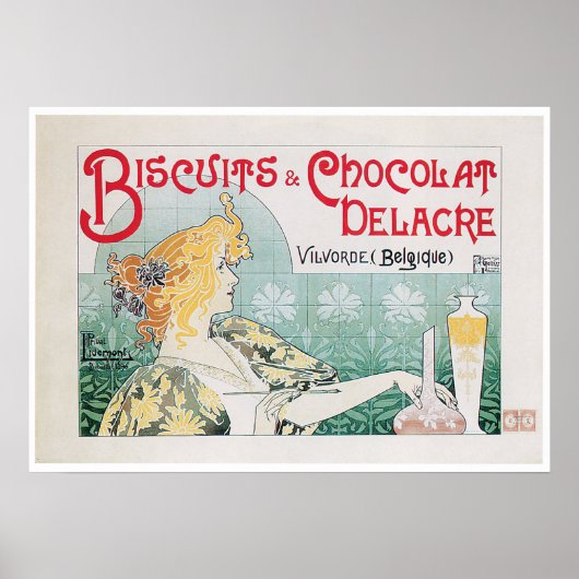 Biscuits Chocolate  Food and Art Poster (Voorkant)