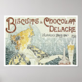 Biscuits en chocolade-delacre - in nood poster (Voorkant)