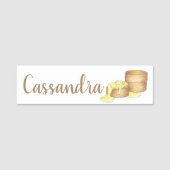 Biscuits en Gravy Breakfast Food Diner Waitress Naamplaatje (Voorkant)