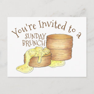 Biscuits en Gravy Brunch Breakfast Invitation Briefkaart
