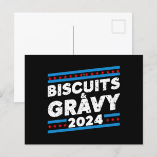 Biscuits en Jus 2024 presidentsverkiezing Briefkaart