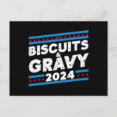 Biscuits en jus 2024 presidentsverkiezingen briefkaart (Voorkant)