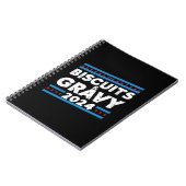 Biscuits en jus 2024 presidentsverkiezingen notitieboek (Linkerzijde)