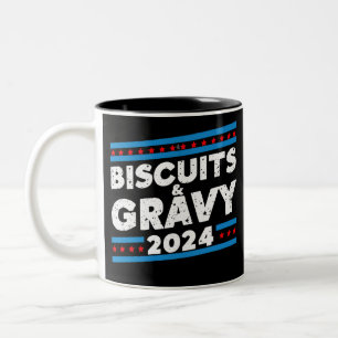 Biscuits en jus 2024 presidentsverkiezingen tweekleurige koffiemok