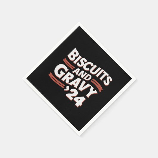 Biscuits jus 2024 presidentsverkiezingen voedsel servet (Hoek)