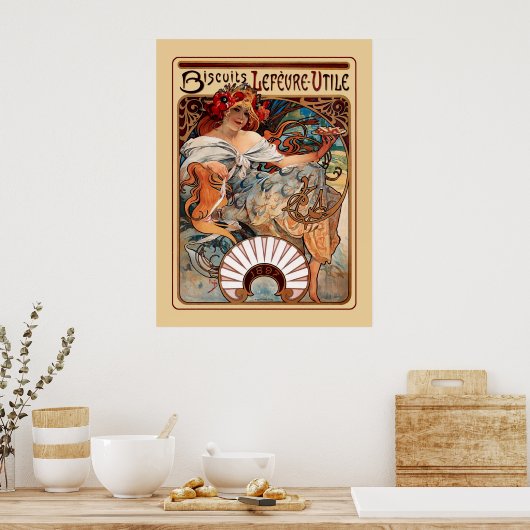 Biscuits Leféure-Utile Poster (Keuken)