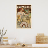 Biscuits Lefevre-Utile 1897 Vintage Reclame Poster (Keuken)