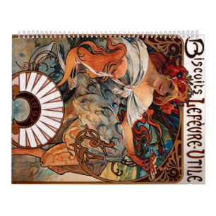 Biscuits Lefevre Utile - Alphonse Mucha Kalender