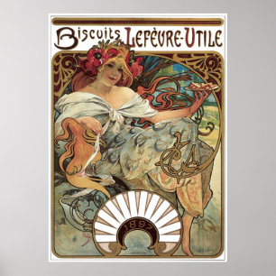 Biscuits Lefevre-Utile Poster