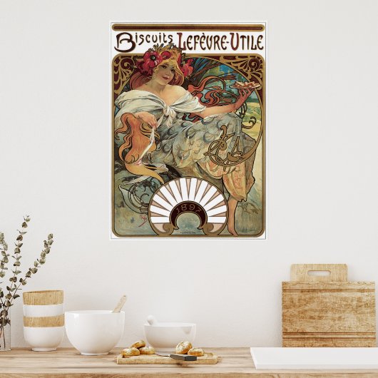 Biscuits Lefevre-Utile Poster (Keuken)