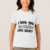 Biscuits Love Gravy Vet Tri-Blend Shirt (Voorkant)
