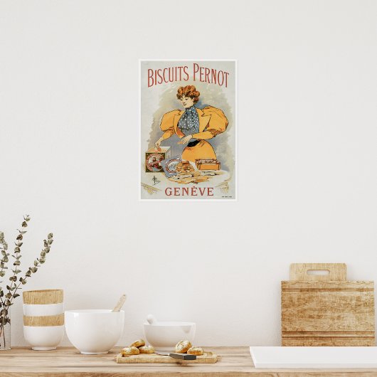 Biscuits Pernot  Food and Art Poster (Keuken)