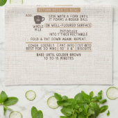 Biscuits Recipe Kitchen Towel Theedoek (Gevouwen)