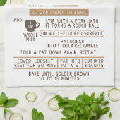 Biscuits Scone Recipe Tea Kitchen Towel Theedoek (Gevouwen)