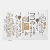 Biscuits Scone Recipe Tea Kitchen Towel Theedoek (Horizontaal)