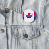 Biseksualiteit Canadese trots vlag Knop Ronde Button 5,7 Cm (In situ)