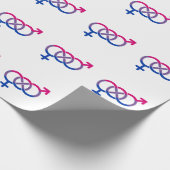 Biseksualiteit Gender Symbool Cadeaupapier (Hoek)