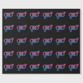 Biseksualiteit Gender Symbool Cadeaupapier (Vlak)