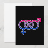 Biseksualiteit Gender Symbool Feestdagenkaart (Voorkant / Achterkant)
