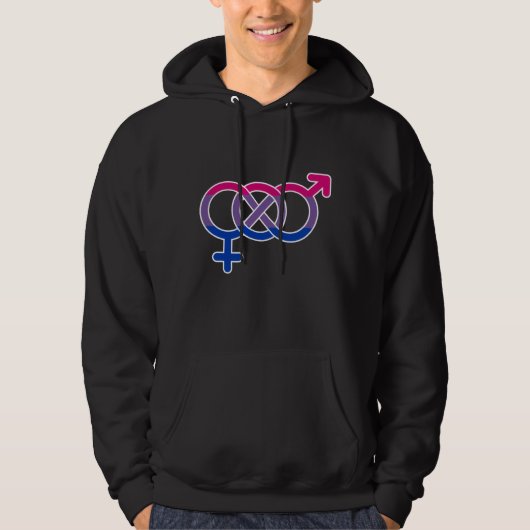 Biseksualiteit Gender Symbool Hoodie (Voorkant)