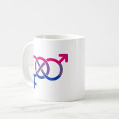 Biseksualiteit Gender Symbool Koffiemok (Voorkant links)