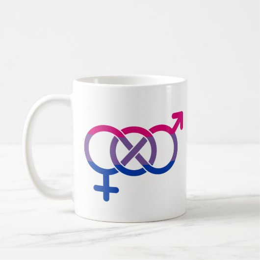 Biseksualiteit Gender Symbool Koffiemok (Links)