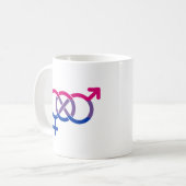 Biseksualiteit Gender Symbool Koffiemok (Voorkant links)