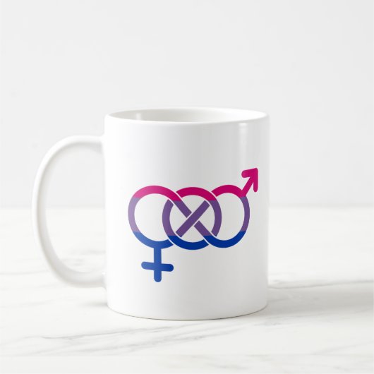 Biseksualiteit Gender Symbool Koffiemok (Links)