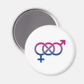 Biseksualiteit Gender Symbool Magneet (Voorkant / Achterkant)