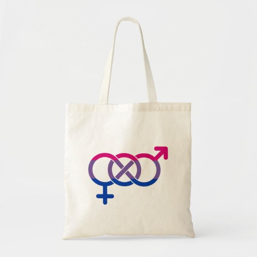 Biseksualiteit Gender Symbool Tote Bag (Voorkant)