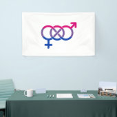 Biseksualiteit Gendersymbool Spandoek (Beurs)