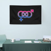 Biseksualiteit Gendersymbool Spandoek (Beurs)