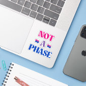 Biseksualiteit is geen fase sticker (Laptop met iPhone)