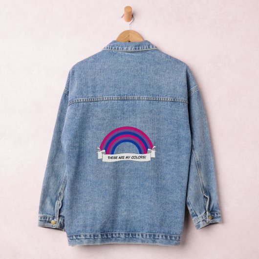 Biseksualiteit regenboog trots denim jacket (Hangar)