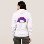 Biseksualiteit regenboog trots  hoodie (Achterkant volledig)
