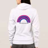 Biseksualiteit regenboog trots hoodie (Achterkant)