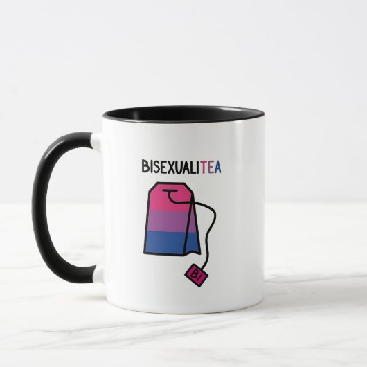 Biseksualiteit-thee Bi Pride-vlag Biseksuele thee Mok (Links)