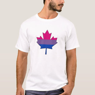 Biseksualiteit trots esdoornblad T-Shirt