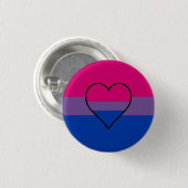 Biseksualiteit vlag knop ronde button 3,2 cm (Voorkant /achterkant)