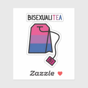 BiseksualiteitTHEE Bi Pride Vlag Biseksuele Thee Sticker