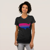 Biseksueel Amerika T-shirt (Voorkant volledig)