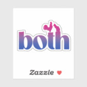 Biseksueel Beide Sticker (Vel)