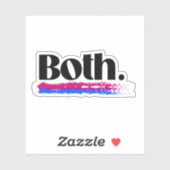 Biseksueel Beide Sticker (Vel)