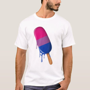 Biseksueel biseksuele vlag IJscream LGBTQ Bisexual T-shirt